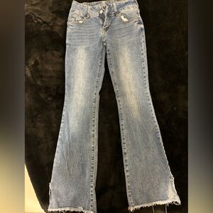 low rise boot cut jeans